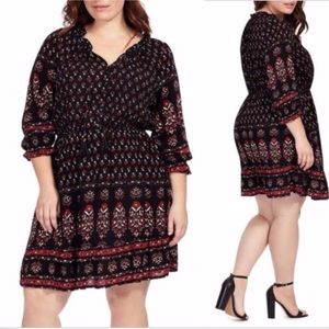 American Rag Boho Skater Dress with Tassels